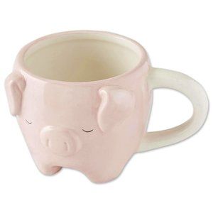 Ceramic Pink Pig Drinking Mug
